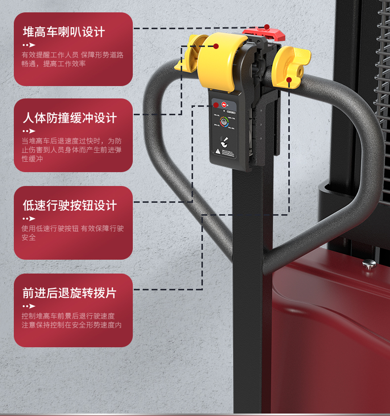 揚(yáng)子叉車 步行式全電動堆高車QDA(圖12)